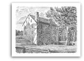 Washington's Grist Mill Drawing
